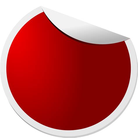 Stickers,red,round,white,peeling - free image from needpix.com