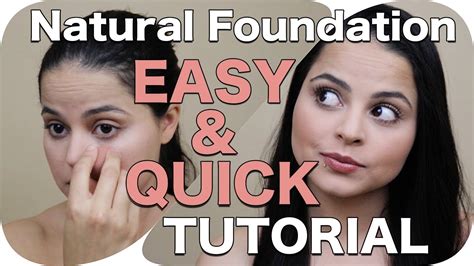 Natural Foundation Easy And Quick Tutorial Youtube
