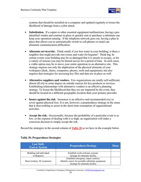 Business Continuity Plan Template In Word And Pdf Formats Page 14 Of 34