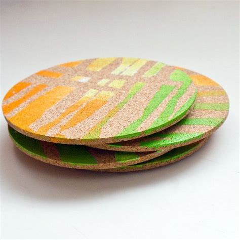 Drink Up And Diy These Colorful Cork Coasters