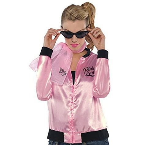 Amscan 50s Pink Ladies Womens Adult Grease Costume Accessory Jacket