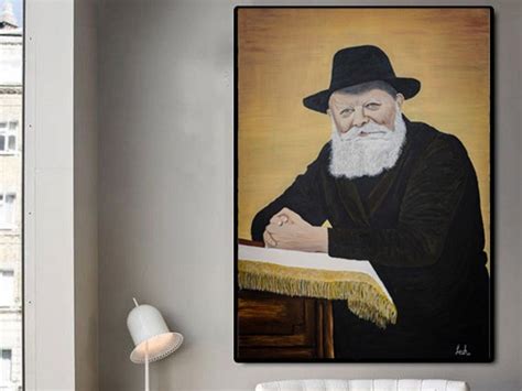 Rebbe Lubavitsh Wall Art For Chabad Lubavitcher Rebe Etsy