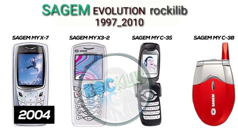 Sagem Phones Evolution 1997 2010 تطور هواتف ساجيم Rockilibsagem Youtube