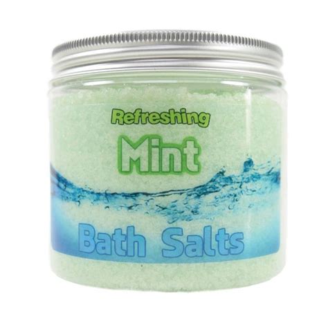Mint Bath Salts Soak Bath Soaks Herbal Bath Salts In A Jar Sea Salt Soak