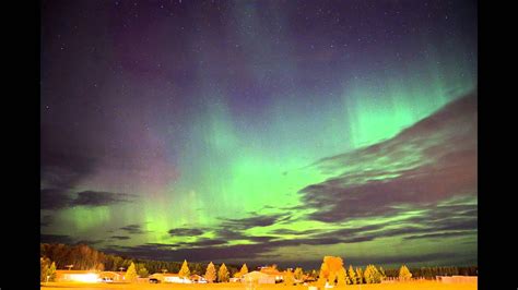 Northern Lights As Viewed From Dunbar Wisconsin Youtube