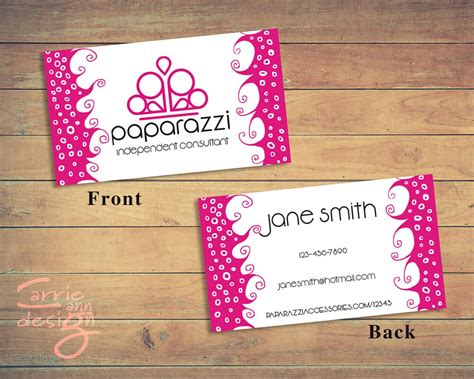 Paparazzi Business Card Custom Paparazzi Accessories Business Etsy