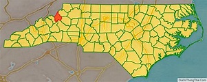 Map of Avery County, North Carolina