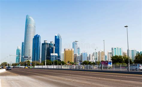 Abu Dhabi United Arab Emirates January 27 2018 Panoramic Vi