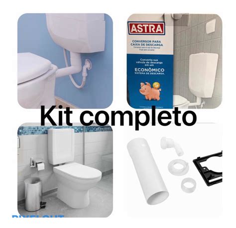 Caixa De Descarga Baixa Astra Kit Instalação Completo Bran Frete Grátis