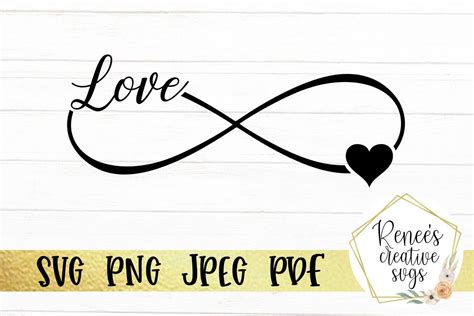 Infinity Love Svg By Renees Creative Svgs Thehungryjpeg