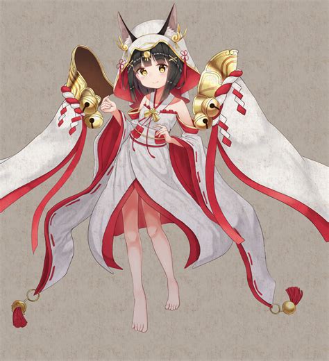 Mimikaki Men Bow Nagato Azur Lane Nagato Great Foxs White Gown