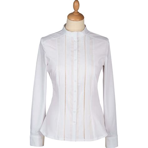 Stretch Pin Tuck Shirt Ladies Country Clothing Cordings