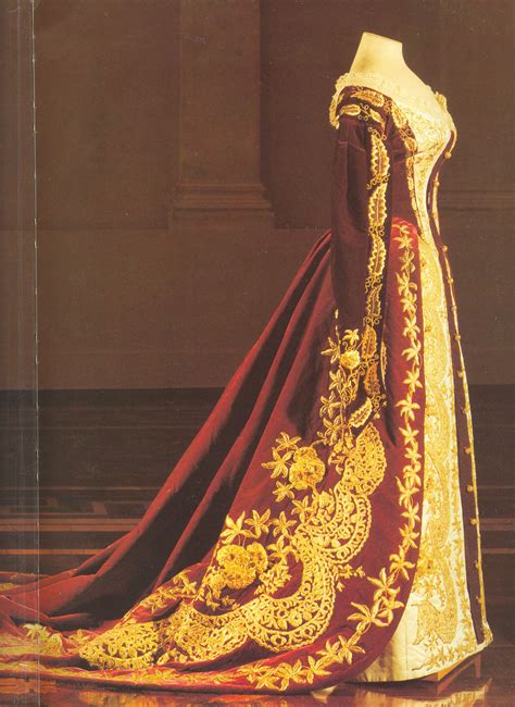 Red Velvet Court Dress C1880s Detail Court Dresses Imperial Fashion Russian Court Dress