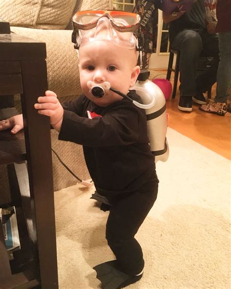 Funny Babys 1st Halloween Costume Inspired By Pinterest Scuba Diver
