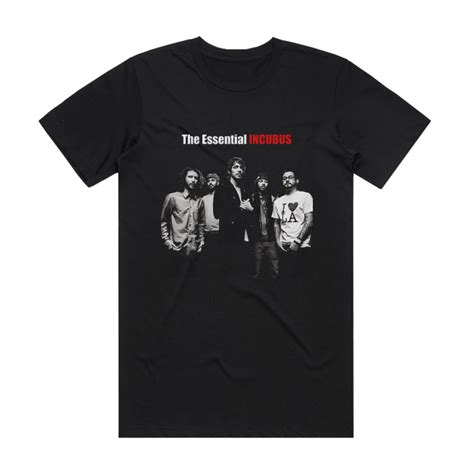 Incubus The Essential Album Cover T Shirt Black Album Cover T Shirts