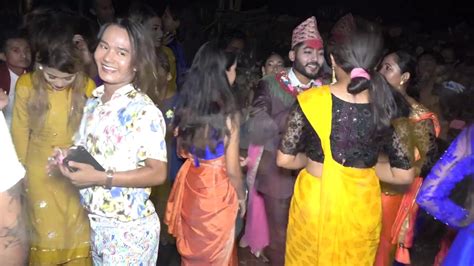 nepali wedding dancing by bride and groom youtube