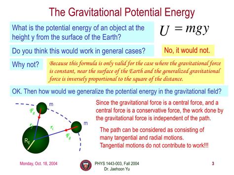 Ppt Gravitational Potential Energy Escape Speed Power Linear Momentum