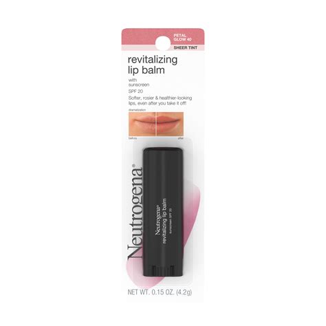 Neutrogena Revitalizing Tinted Lip Balm Spf 20 Petal Glow 4015 Oz