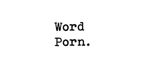 word porn