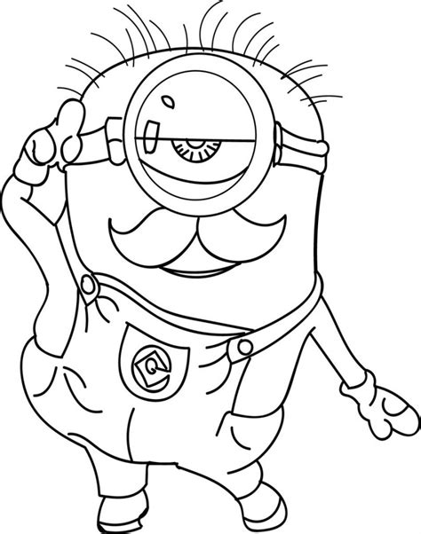 Free printable coloring pages for kids! Free Minions Coloring Pages Printables