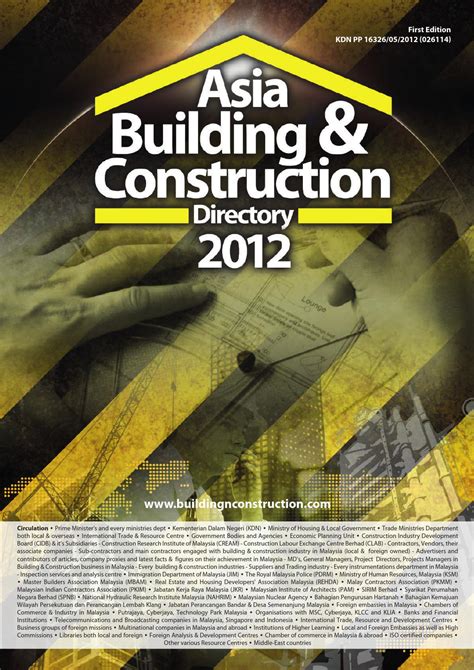 Contact construction research institute of malaysia (cream) on messenger. Asia Building & Construction Directory 2012 by Colourfour ...
