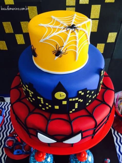 Photo cake, superman caricature cake and much more such creative cake ideas. Spiderman Cake Ideas for Little Super Heroes (With images ...