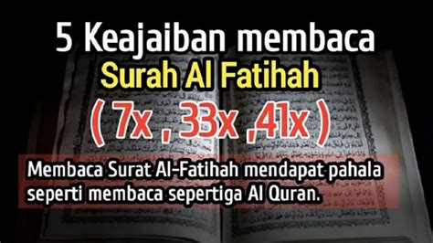 5 Keutamaan Mengamalkan Surat Al Fatihah Secara Rutin Keajaibannya