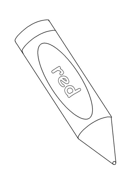 Printable Crayons Coloring Page Free Printable Coloring Pages For Kids