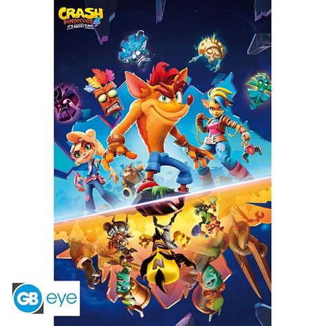 Crash Bandicoot Poster Maxi 915x61 Its About Time Abysse Corp