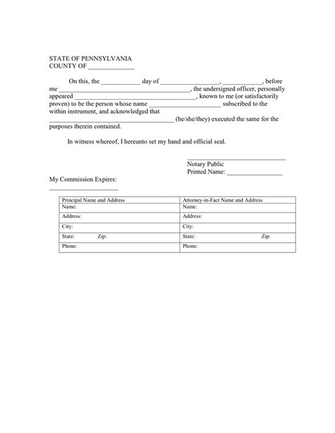 Special Power Of Attorney Template In Word And Pdf Formats Page 4 Of 4