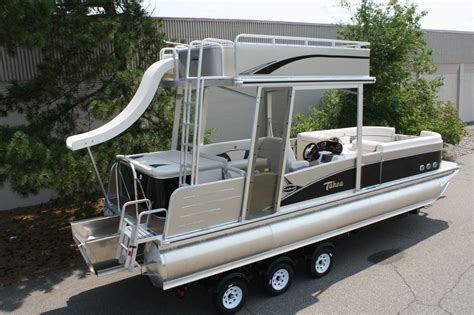 Special New Triple Tube 26 Ft Pontoon Boat With Slide Hpp Tubes 2014