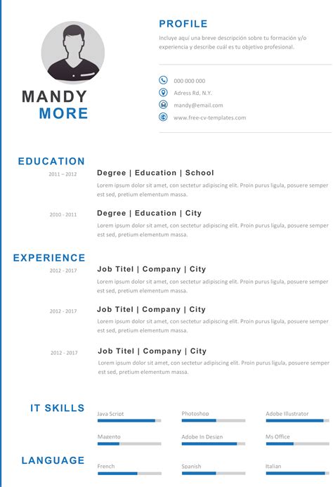 Why use a resume template? Modern and effective CV template | Download now for free
