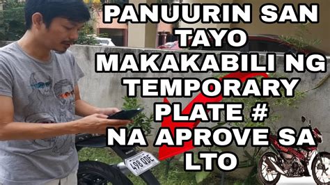 Lto Motorcycle Temporary Plate With Mv File Youtube
