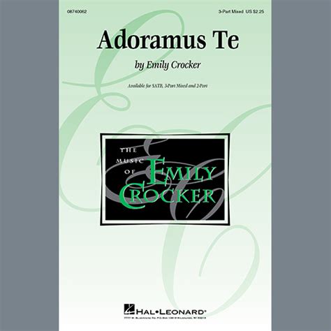 Emily Crocker Adoramus Te Sheet Music And Chords For Satb Choir Download Pdf Score 9