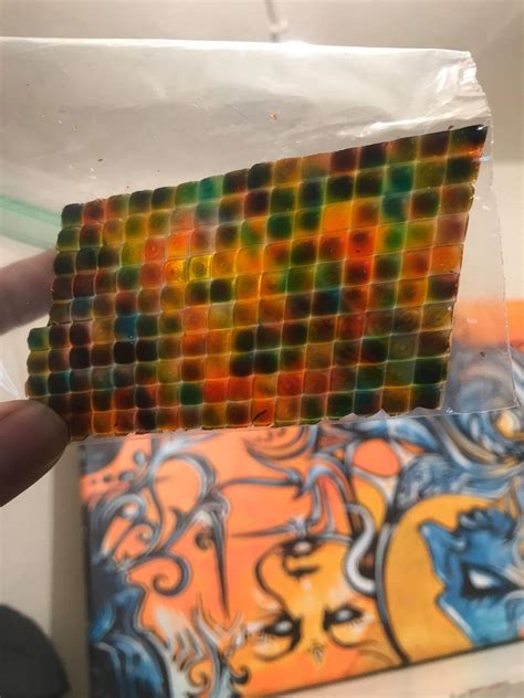 **a small, labelled box that can be interacted with and selected. Rainbow gel tabs 🔥 : LSD