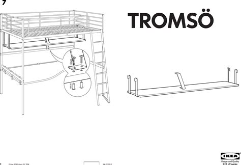 Ikea Tromsa Desk Top Shelf Assembly Instruction 2