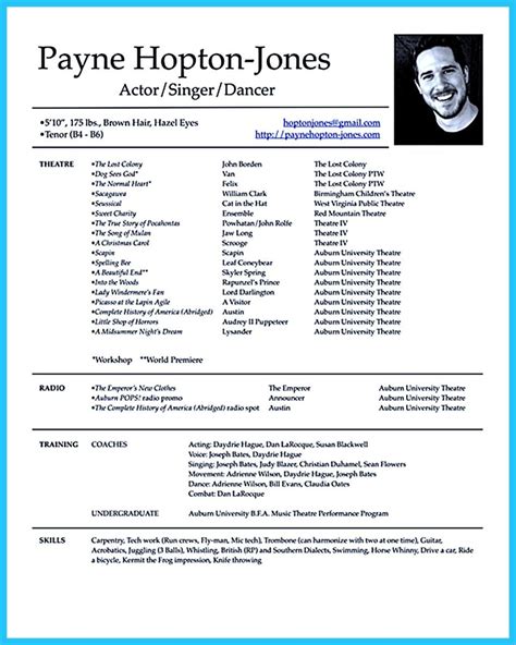 But what if you have no experience as an actor? nice Actor Resume Template to Boost Your Career, | Acting ...