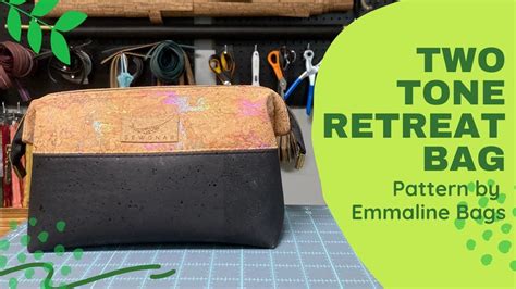 Cork Two Tone Retreat Bag Pattern By Emmaline Bags Emmaline Bags