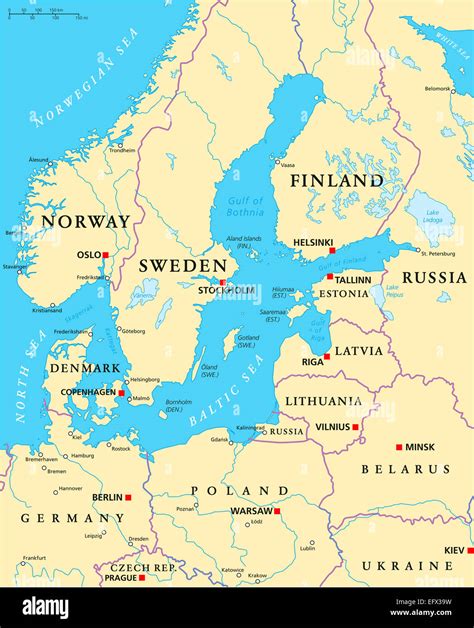 World Map Baltic Sea
