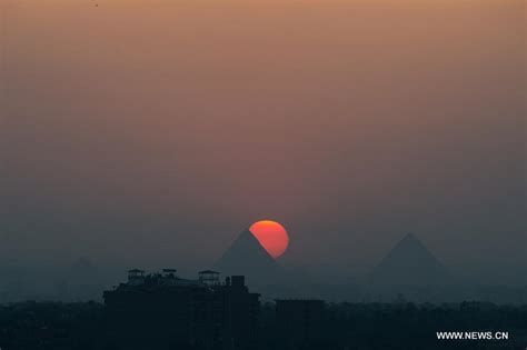 Sunset In Egypt China Org Cn