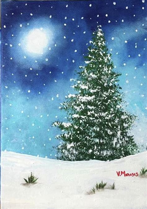 Download 23 Christmas Tree Painting