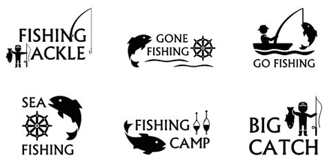 Fishing Symbols Set Stock Illustration Download Image Now Istock