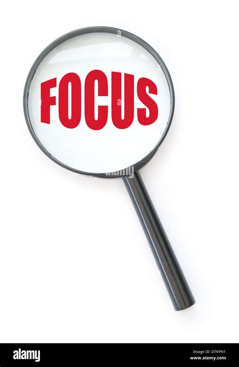 Focus Magnifying Glass Stock Photo Alamy