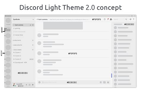 A Concept To Improve Discord S Light Theme Discord