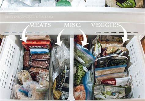 How to organize top freezer. How To Organize A Drawer Freezer | Serving Up Southern