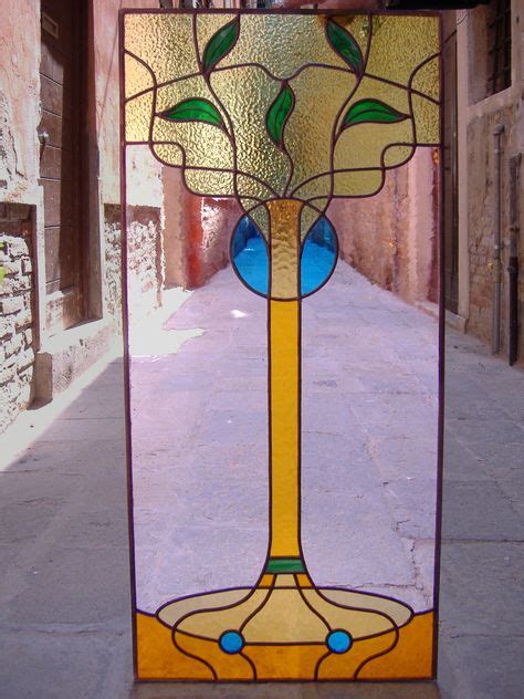 8 Idee Su Vetrate Stained Glass Art Nouveau Art Decò Vetrate Albero Della Vita Motivi