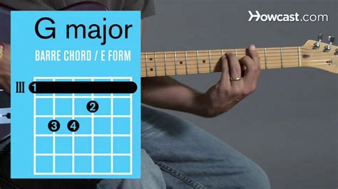 How To Play A G Major Barre Chord Guitar Lessons Youtube