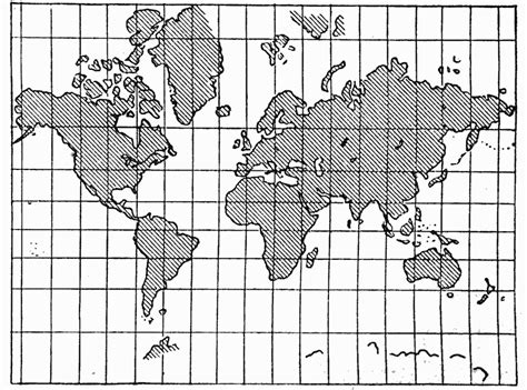 Mercators Projection Of The World
