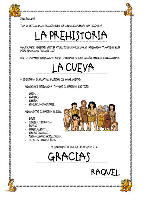 Proyecto Prehistoria Prehistoria Prehistoria Primaria La Prehistoria Para Niños