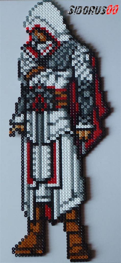 Assassins Creed Ezio Auditore Perler Beads Hama By Sidorus00 H 45 Cm L 18 Cm Dragón En